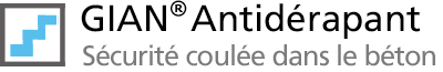 GIAN Antidérapant - Sécurité coulée dans le béton