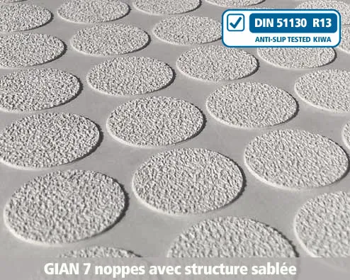 gian7 noppes avec structure sabl&eacute;e b&eacute;ton, antid&eacute;rapant, structure, profil, escaliers, nez-de-marche